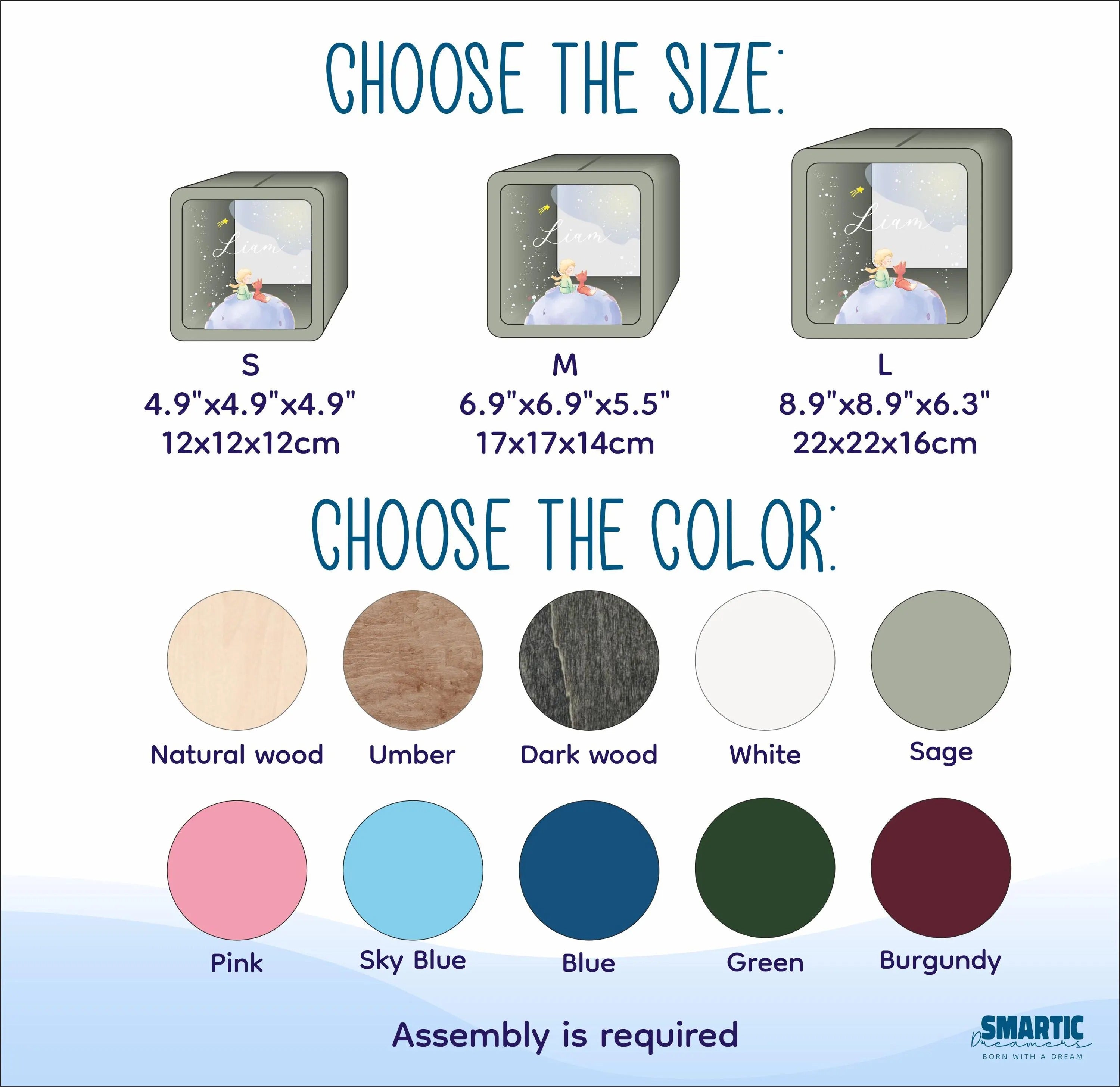 Personalized Large Wooden Piggy Bank for Kids, Custom Name Gift for Toddler, Acrylic Glass Coin Bank, Unique Birthday Gift for Kid