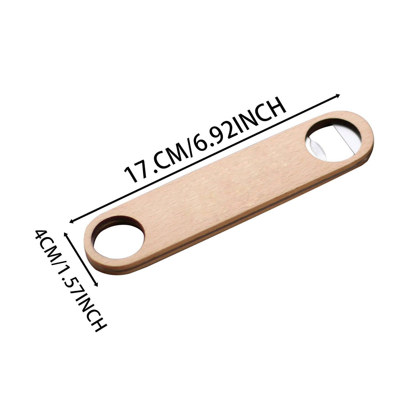 Unique Engraved Flat Bar Style Speed Bottle Opener, Groomsmen Proposal, Customizable Wooden Bottle Opener