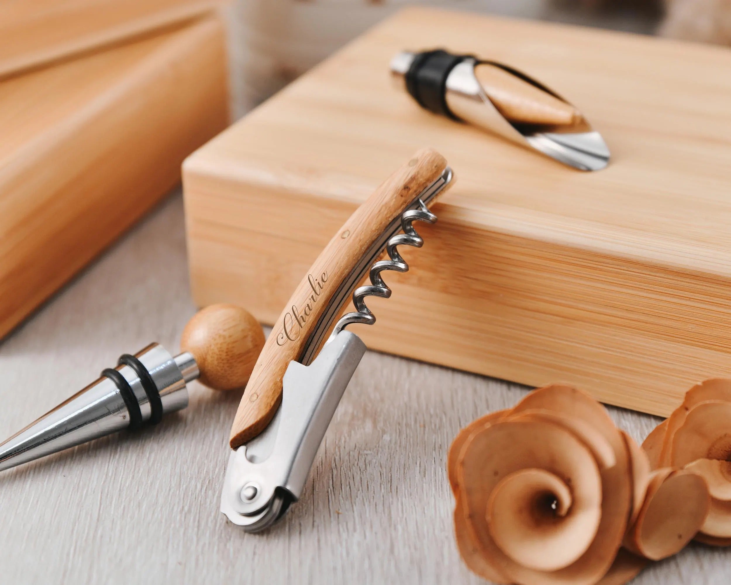 Personalized wine tool set groomsmen gifts, wedding party gifts, christmas gifts wine opener corkscrew, customized premium best men gift set