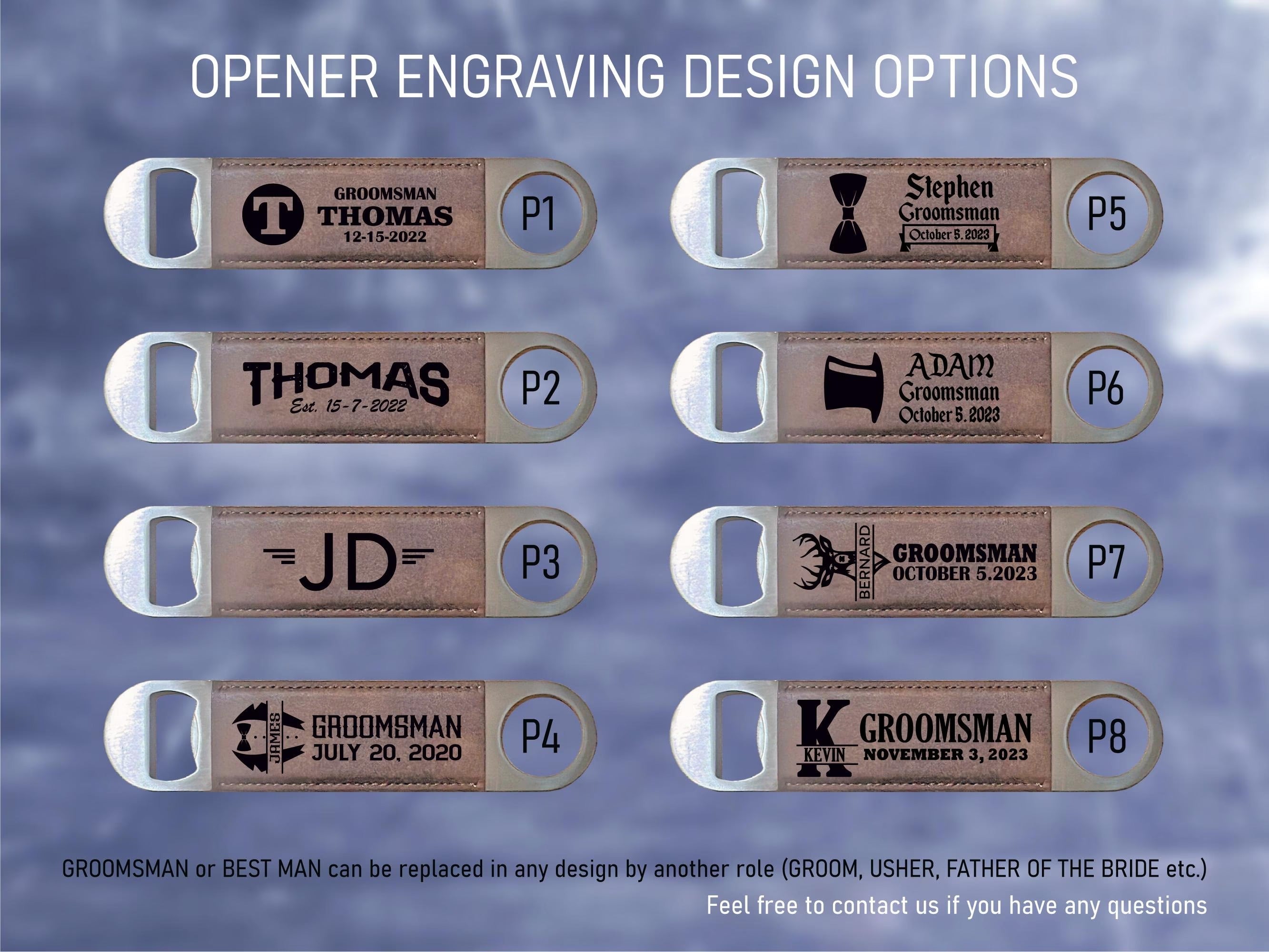 Personalized Groomsmen Gift Box Set: Leather Wrap Flask + Classic pocket knife + Leather Bottle Opener - proposal box set custom engraved