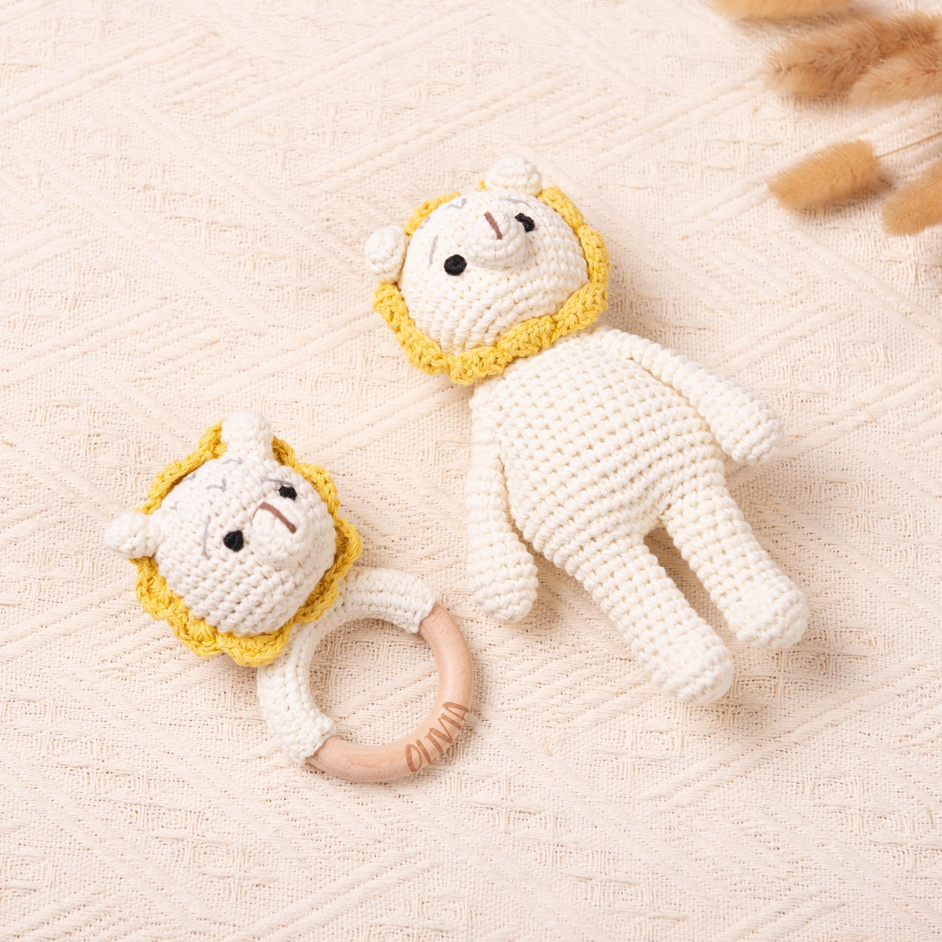 Personalized Gifts for New Baby, Custom Crochet Rattle and Doll Toys for Babies, Baby Shower Gifts, Newborn Gifts, Christmas Gifts for Baby