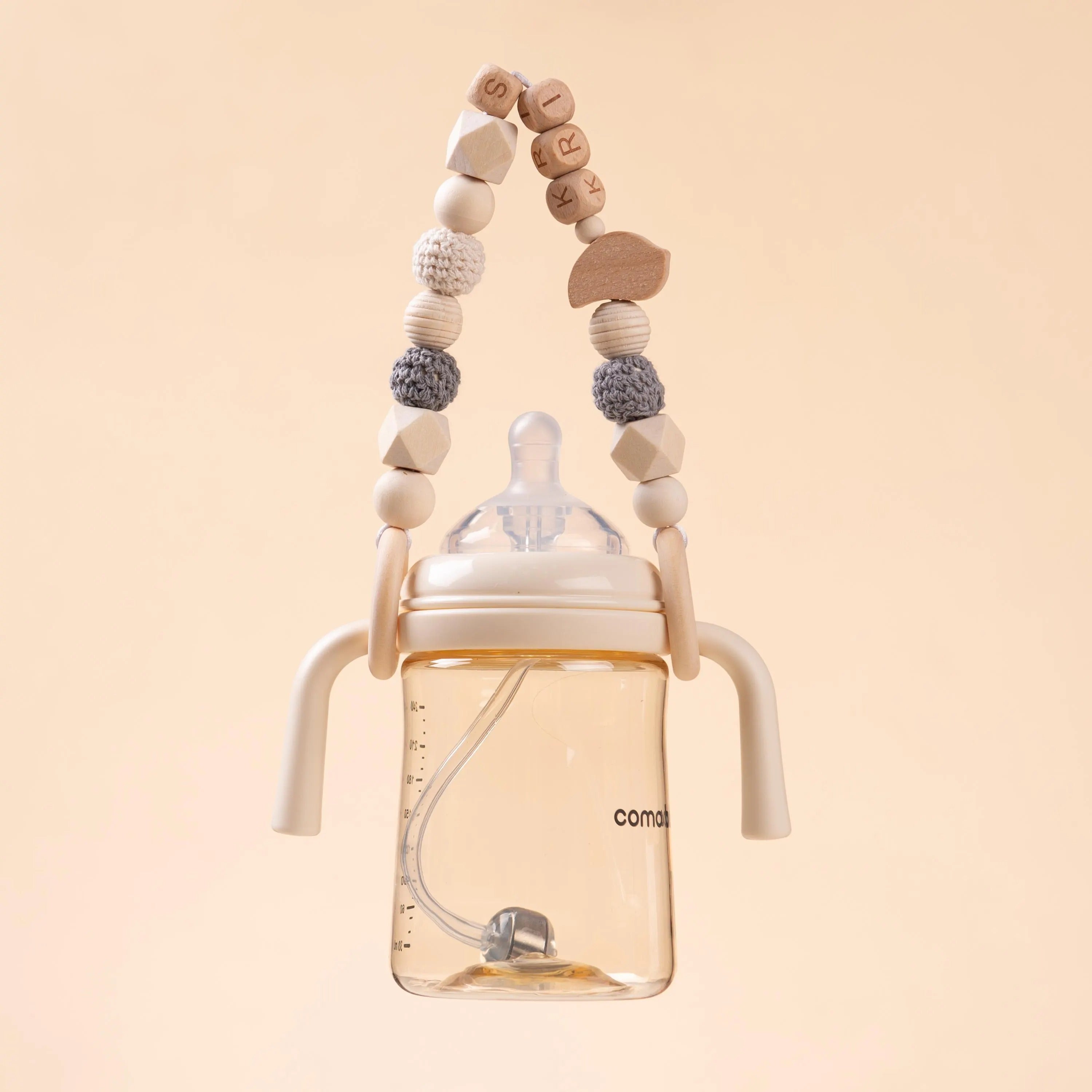 Personalized Baby Bottle Leash, Baby Bottle Strap, Custom Baby Sippy Cup Holder, Bottle Accessories, Newborn Gifts, Baby Shower Gifts