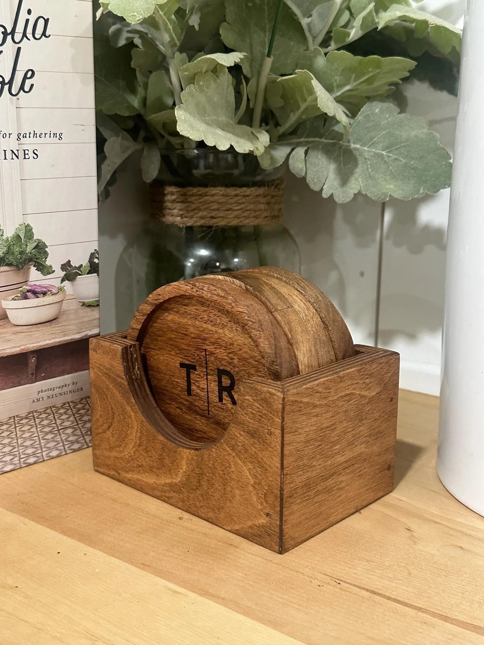 Custom Coasters Set Made for Wedding Gift Housewarming Bridal Shower Couple Anniversary Gift