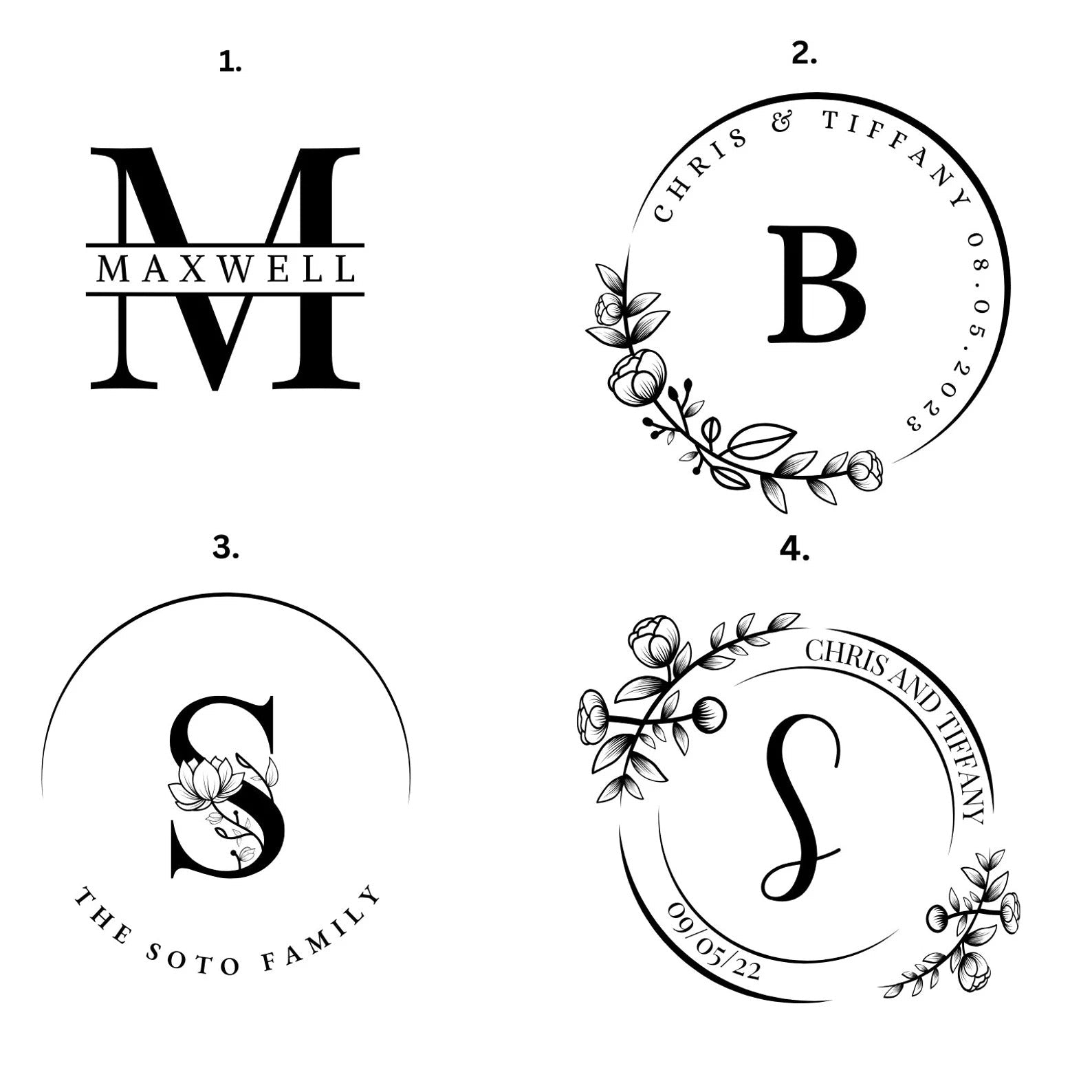 Custom Coasters Set Made for Wedding Gift Housewarming Bridal Shower Couple Anniversary Gift