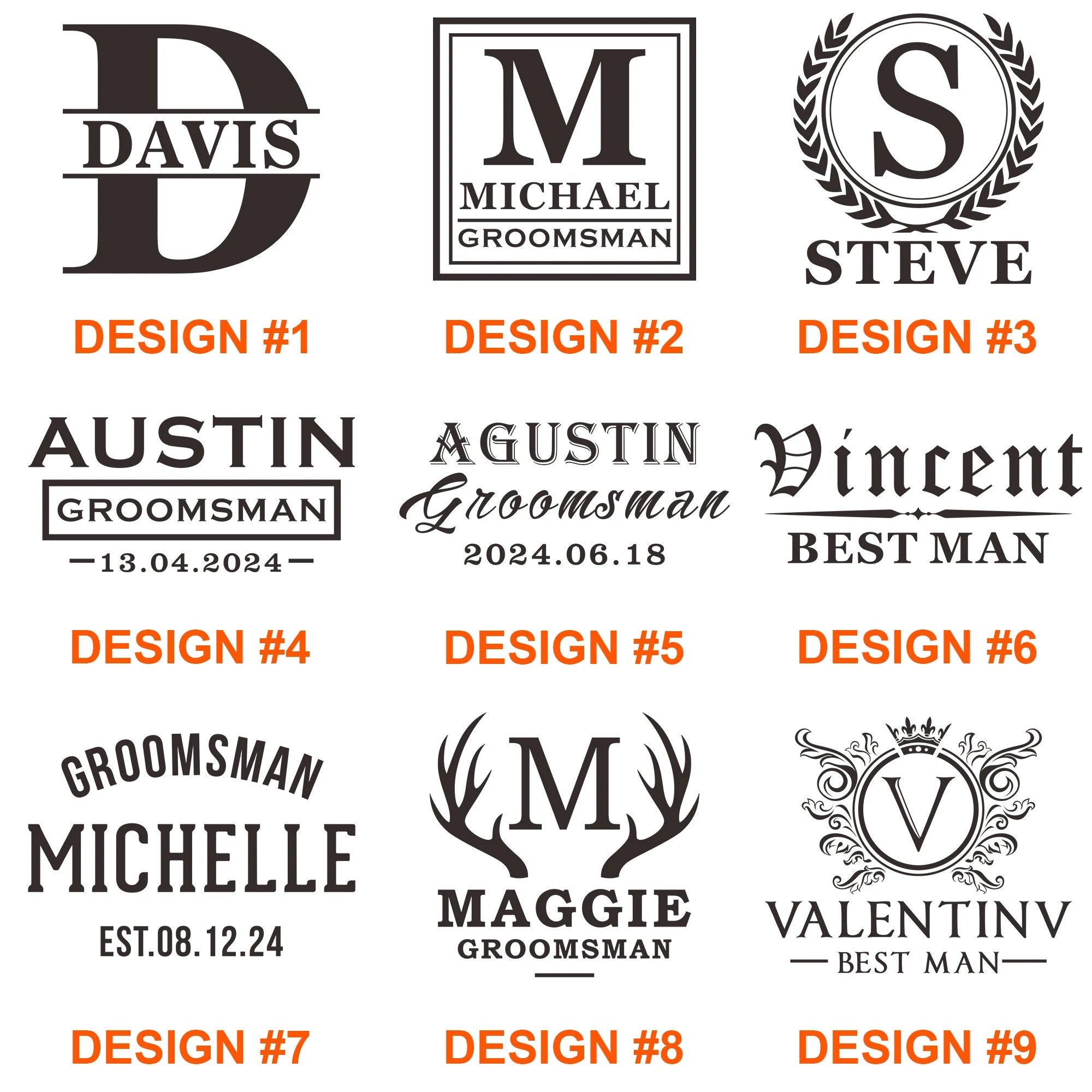 Personalized Whiskey Glasses in Wooden Box, Groomsmen Gifts, Best Man Gift, Father of The Groom Gift, Father of The Bride Gift, Husband Gift