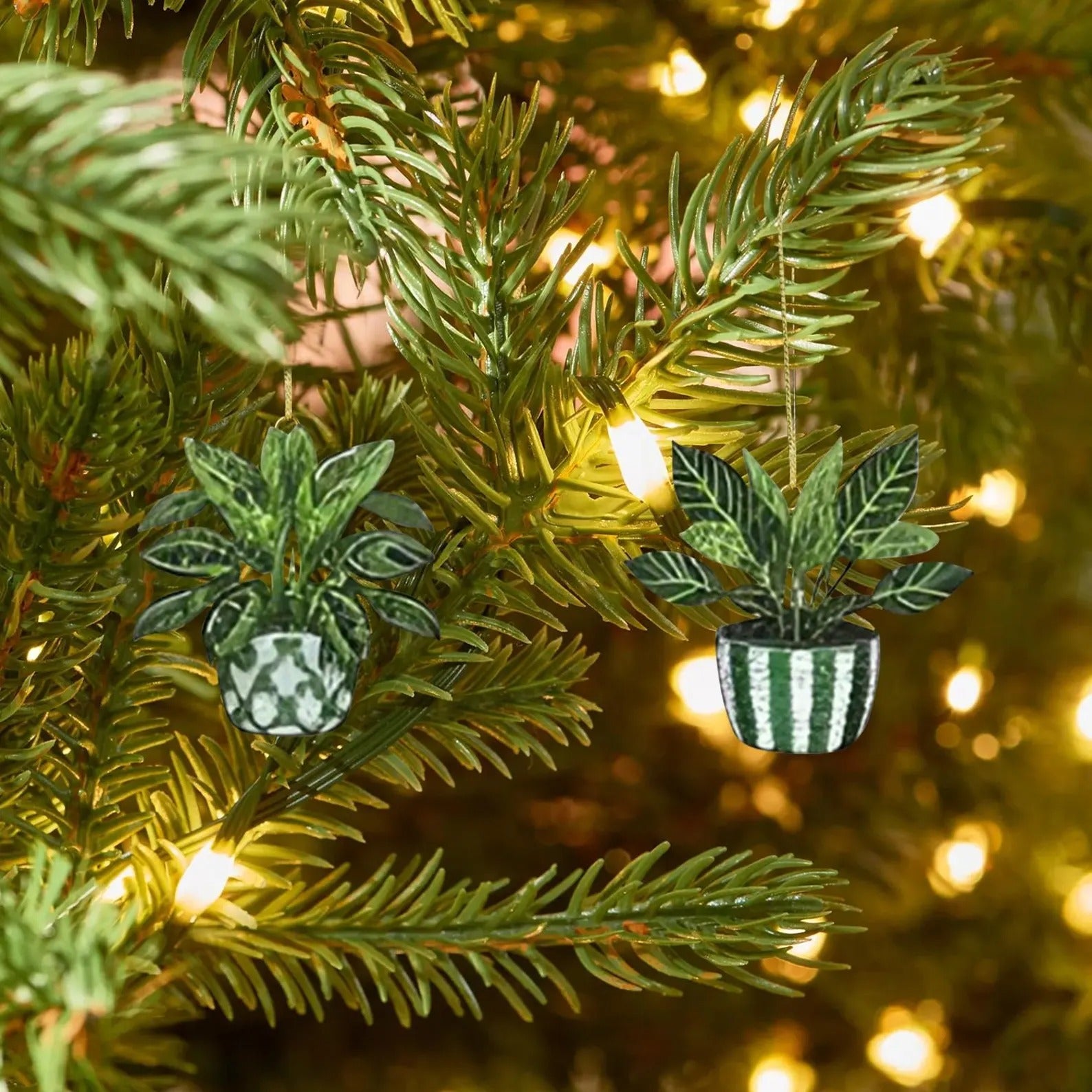 Plant Christmas Advent Calendar 2025, 24 Day Plant Figurines : Vintage Christmas Ornament Countdown