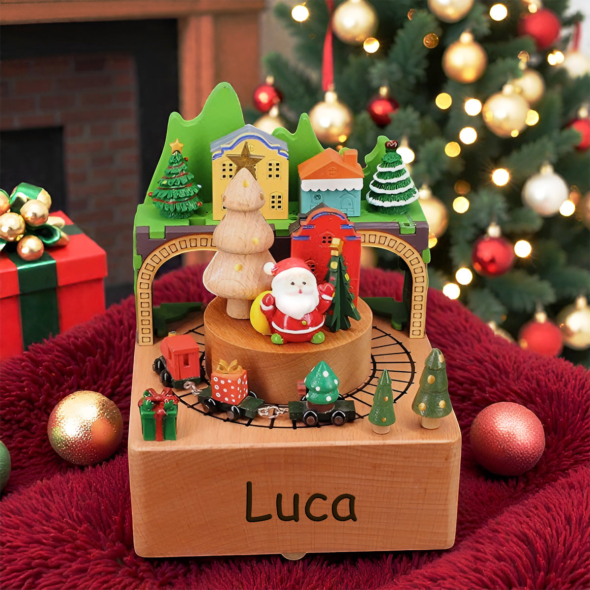 Custom Wooden Carousel Musical Box, Engraved Name Music Box,Sensory Toys,Unique Keepsake Gift,Baby shower gift, Birthday Gifts, Couples Gift