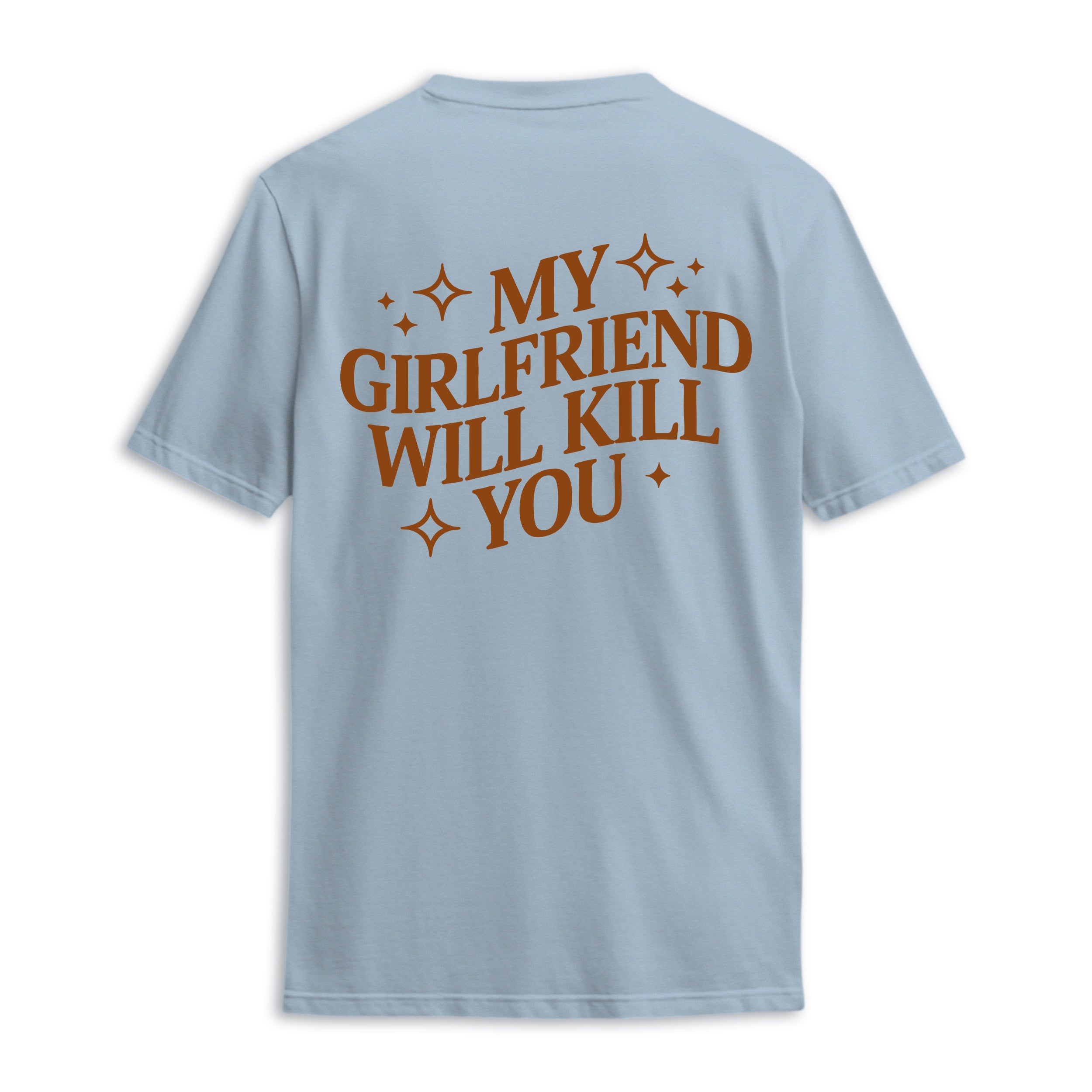 My Girlfriend Will Kill You Comfort Colors Shirt, Summer Shirts, Mens Beach Shirts, Funny Boyfriend Shirt, Anniversary Gift, Gift for Him