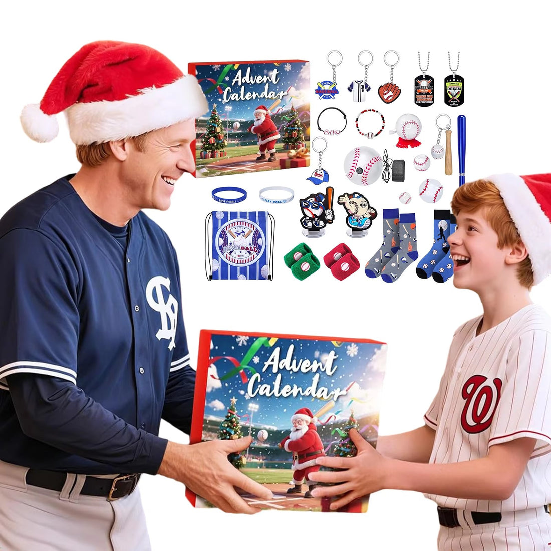 Baseball Advent Calendar 2025 Sports Xmas Countdown Calendar Holiday Countdown Calendar Gift for Boys Teenagers Xmas Gift Set