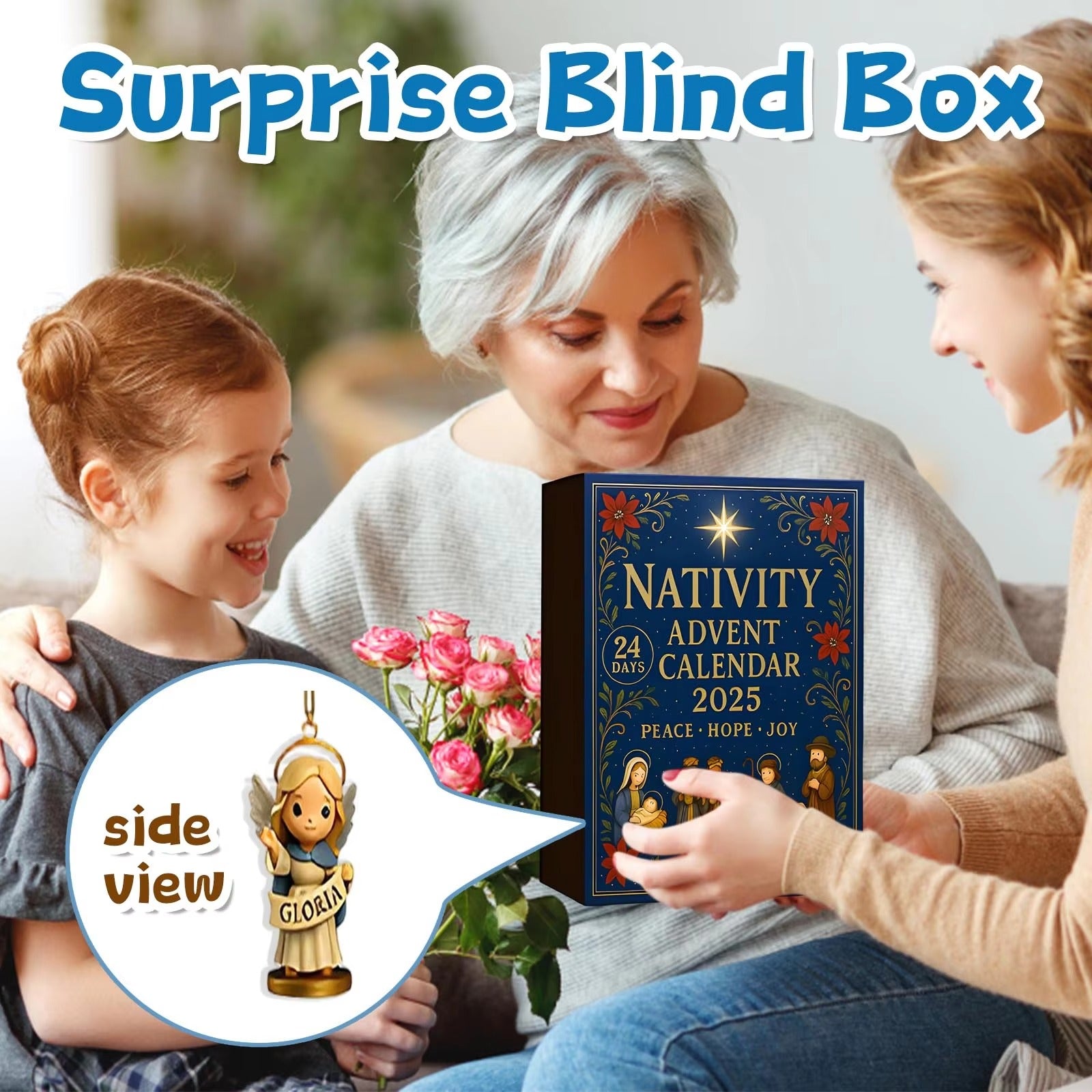 24 Days Christmas Nativity Jesus Advent Calendar Countdown Calendar Collectibles Christmas Advent Calendar Christmas Party Decor