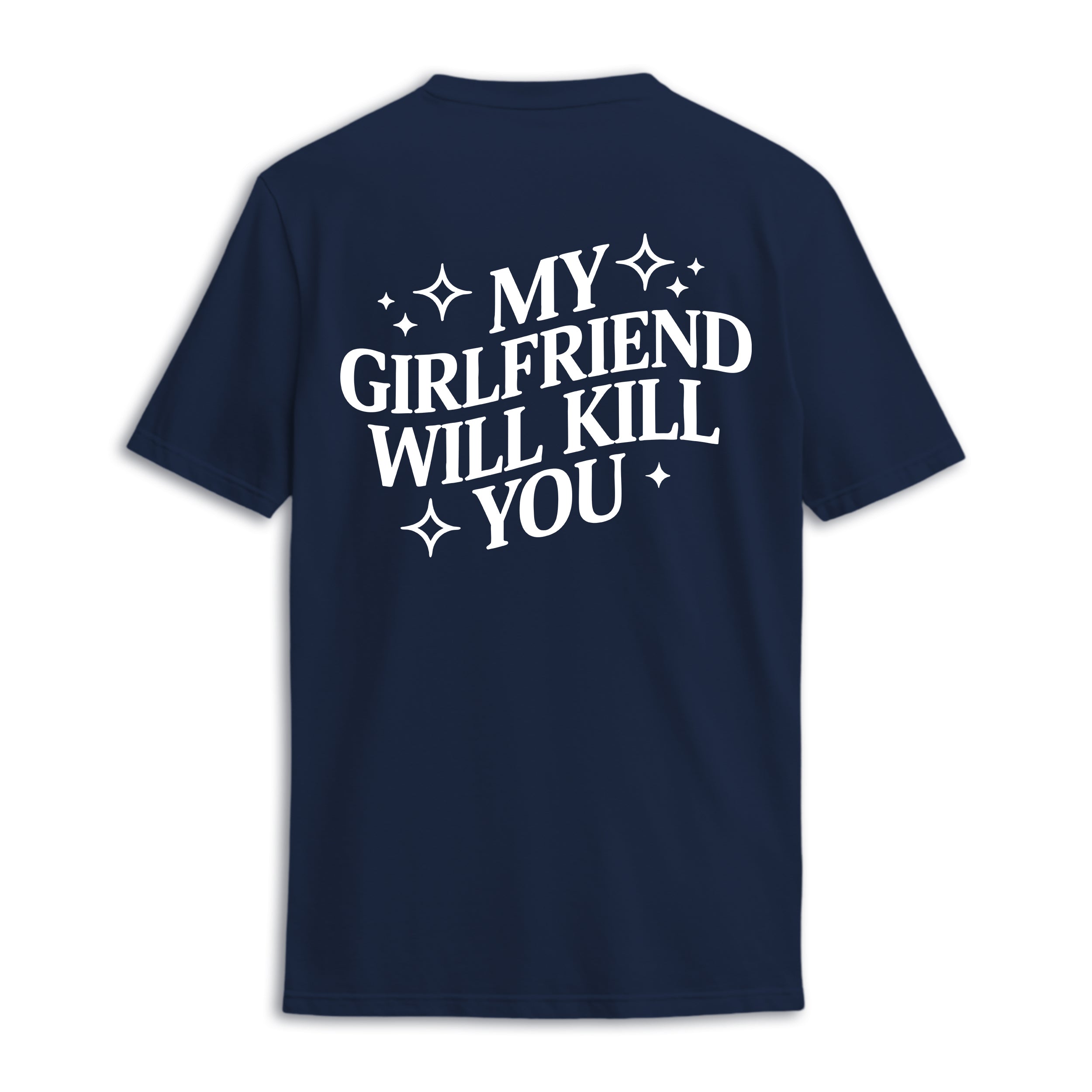 My Girlfriend Will Kill You Comfort Colors Shirt, Summer Shirts, Mens Beach Shirts, Funny Boyfriend Shirt, Anniversary Gift, Gift for Him