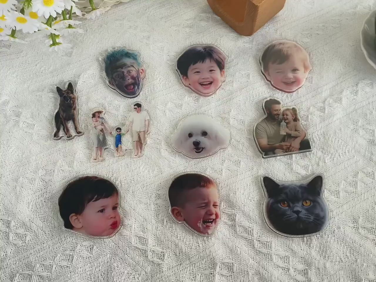 Custom Shaped Fridge Magnet, Photo Refrigerator Magnet, Cut Pet Magnet, Family Vacation Photo Magnet, Face Picture Magnet, Photo Print Gift