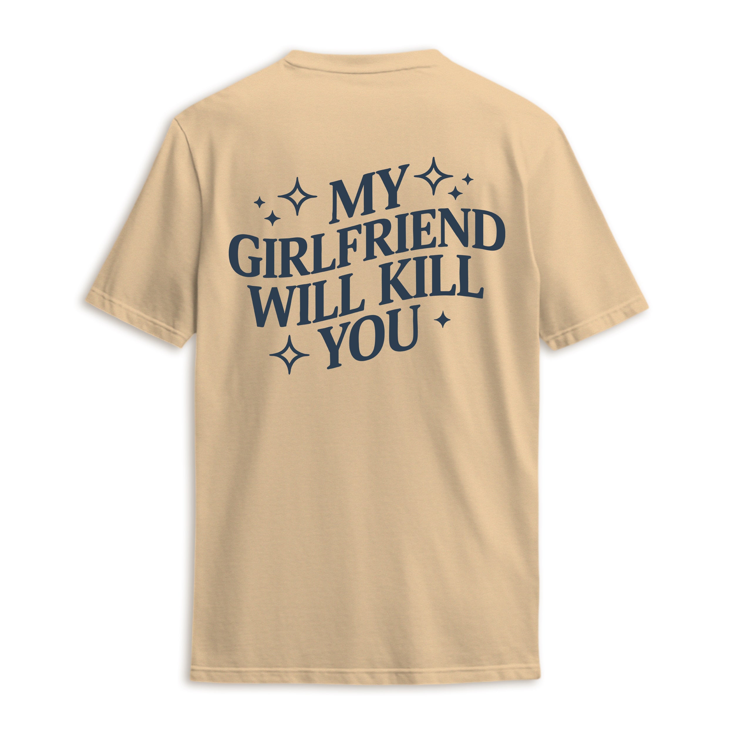 My Girlfriend Will Kill You Comfort Colors Shirt, Summer Shirts, Mens Beach Shirts, Funny Boyfriend Shirt, Anniversary Gift, Gift for Him