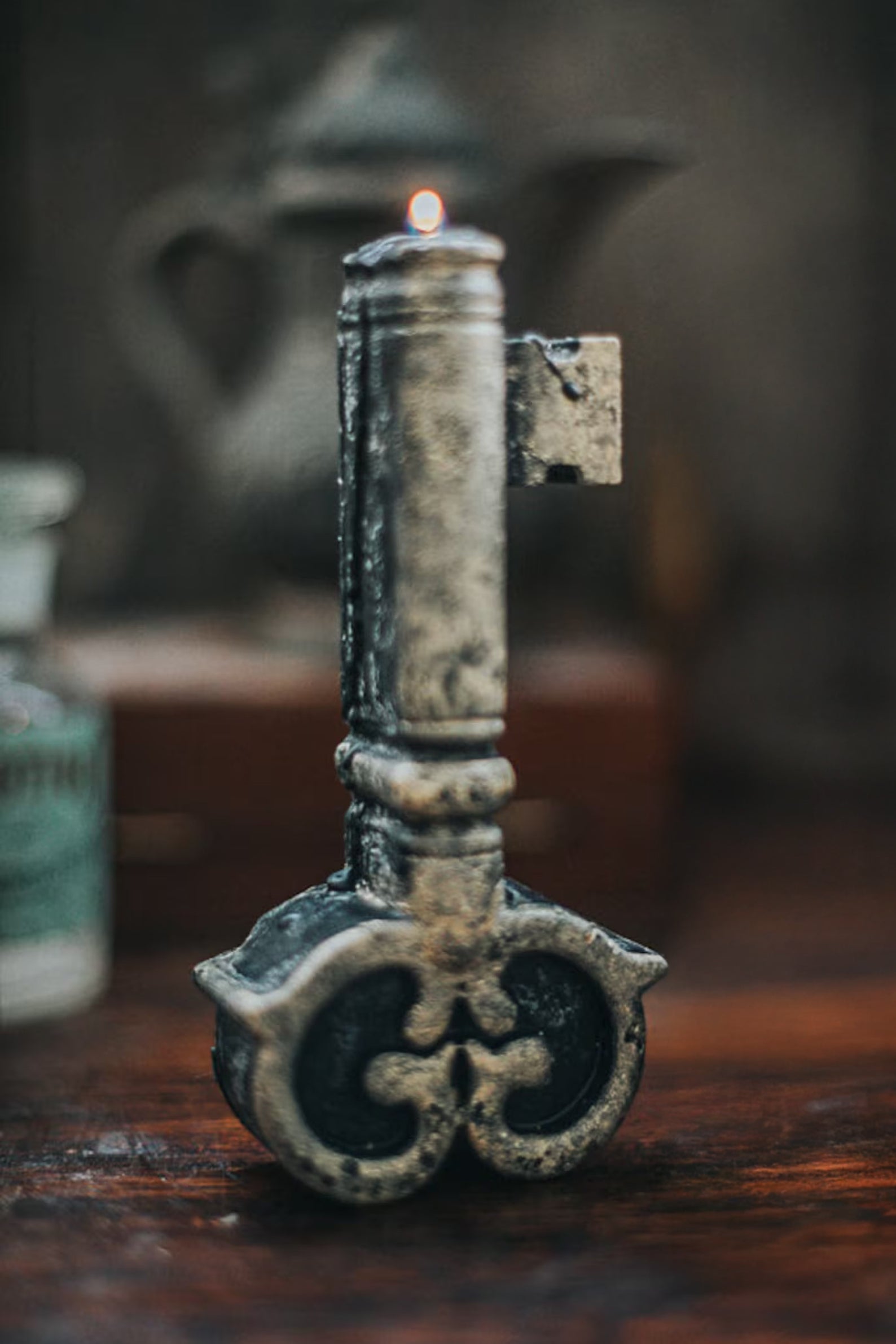 Candle big Key Victorian witch