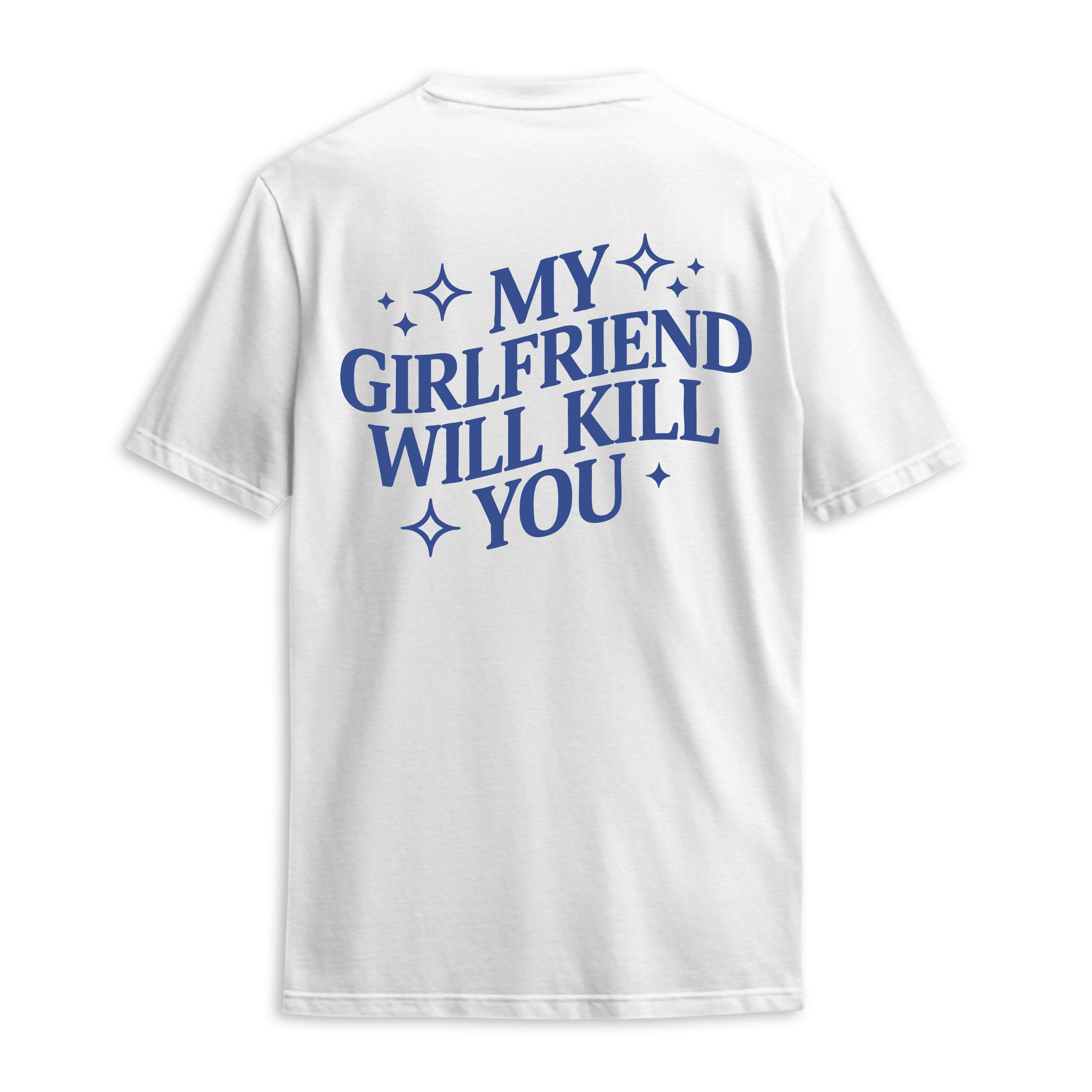 My Girlfriend Will Kill You Comfort Colors Shirt, Summer Shirts, Mens Beach Shirts, Funny Boyfriend Shirt, Anniversary Gift, Gift for Him